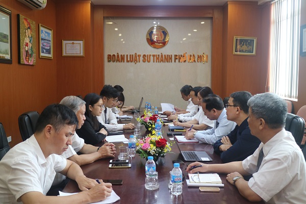 Đoàn luật sư thành phố Hà Nội tiếp đón Đoàn công tác Đại sứ quán Singapore tại Việt Nam